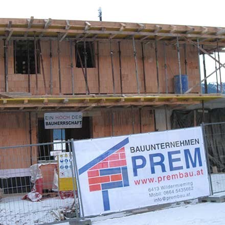 Prem-Bauunternehmen-Schild